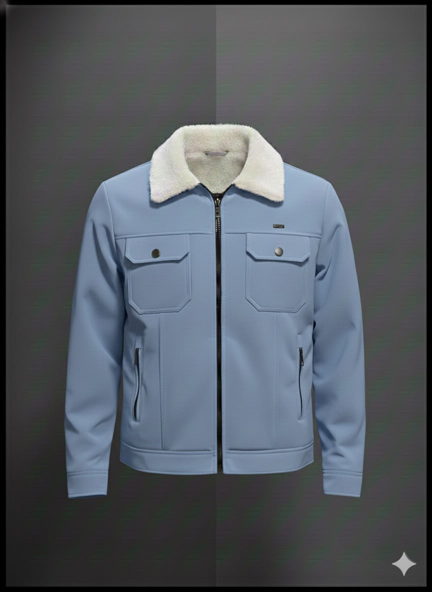 Premium Turkish Winter Jacket – Soft Fur Collar & Modern Fit