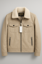 Men’s Heavy Warm Leather Jacket – Premium Winter Wear