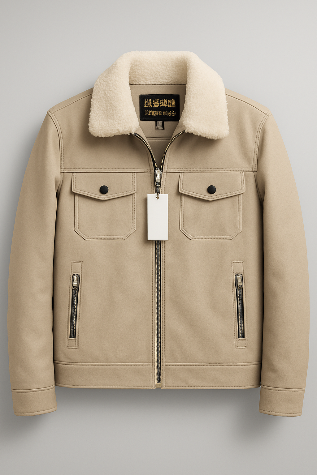 Men’s Heavy Warm Leather Jacket – Premium Winter Wear