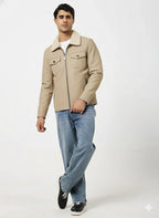 Men’s Heavy Warm Leather Jacket – Premium Winter Wear