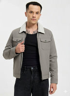Men’s Heavy Warm Leather Jacket – Premium Winter Wear