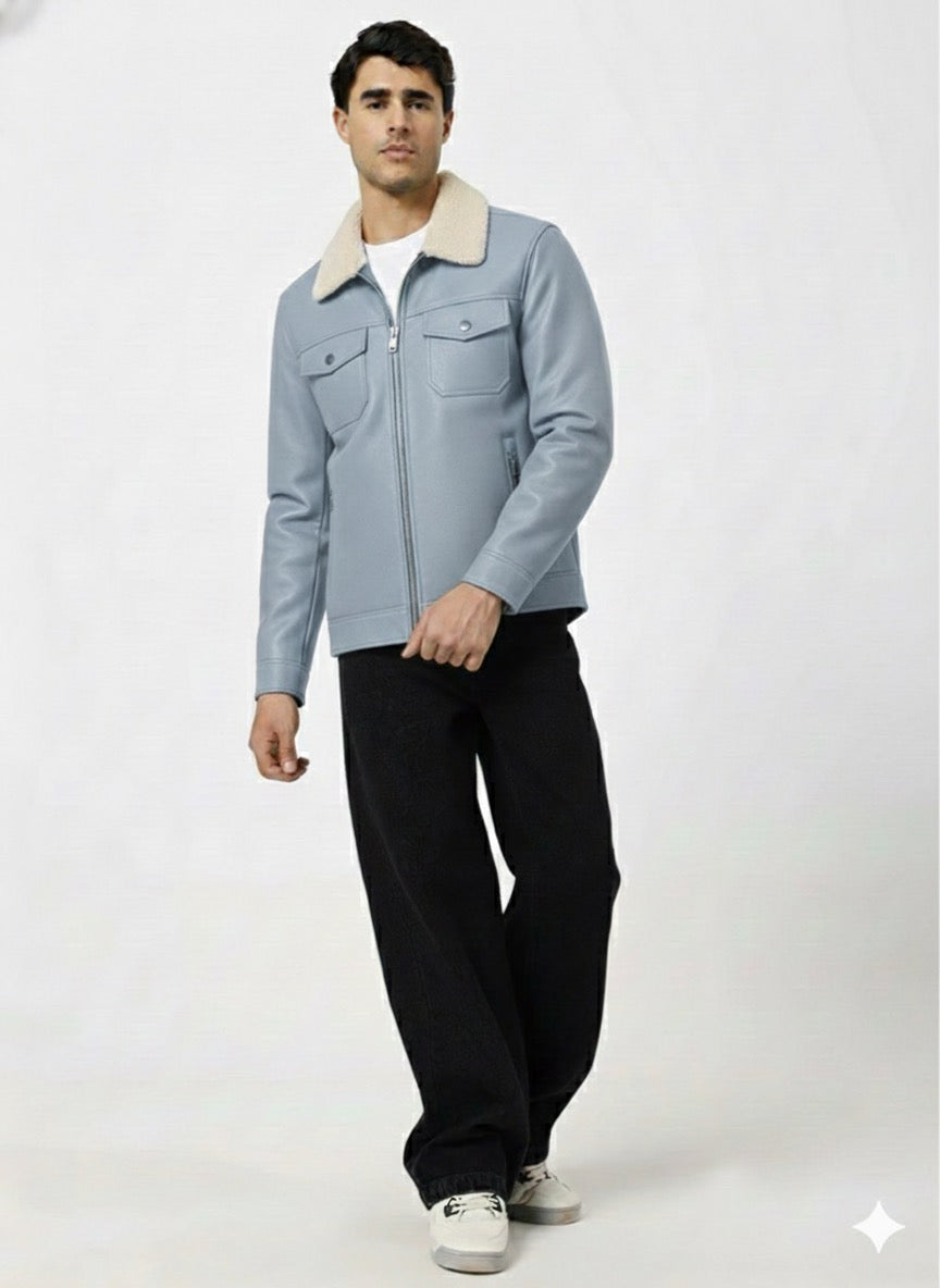 Premium Turkish Winter Jacket – Soft Fur Collar & Modern Fit