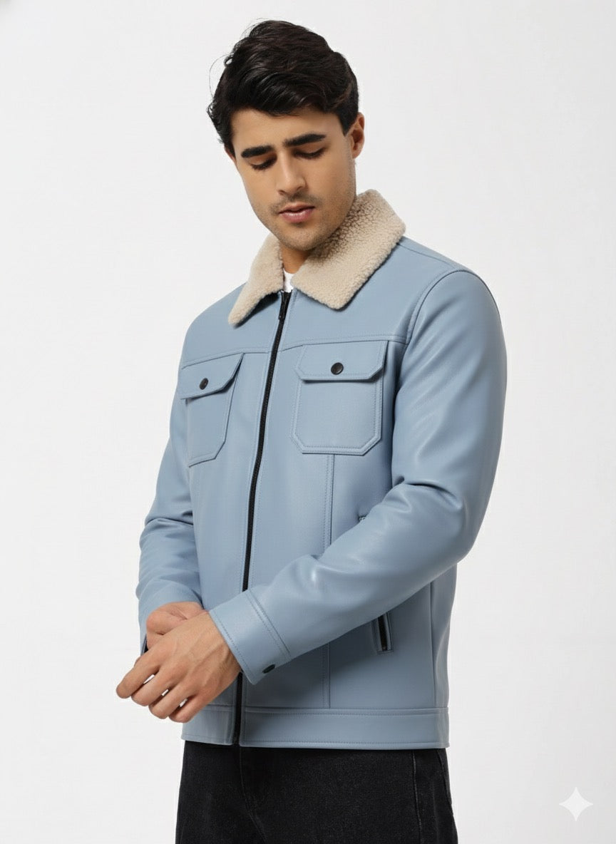 Premium Turkish Winter Jacket – Soft Fur Collar & Modern Fit