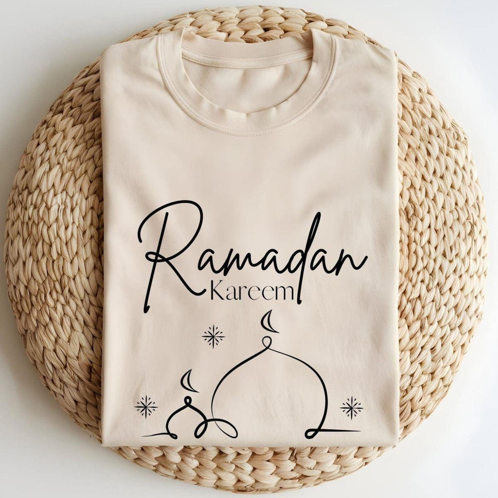 Men’s Black Ramadan Arabic Calligraphy Islamic Cotton T-Shirt